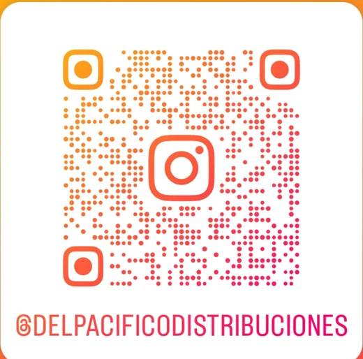 Código QR del Instagram @delpacificodistribuciones